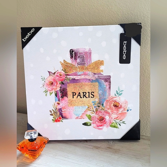 bebe Other - Beautiful Paris Perfume Bottle Floral Art Work